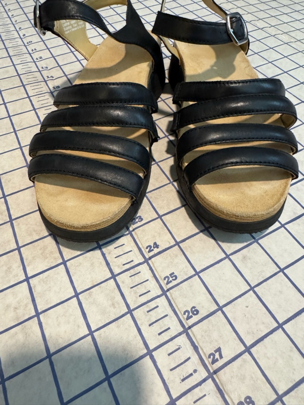 Dansko Black Multi-Strap Buckle Sandals - Picture 4 of 6